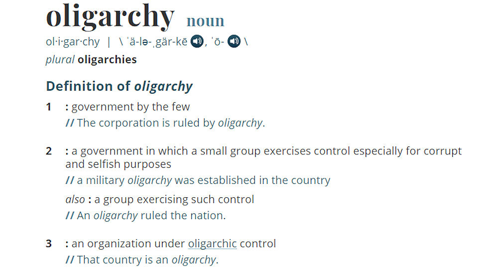 oligarchy definition
